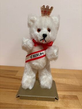 Vintage Berlin Souvenir Teddy Bear Plush 8.5 Inch
